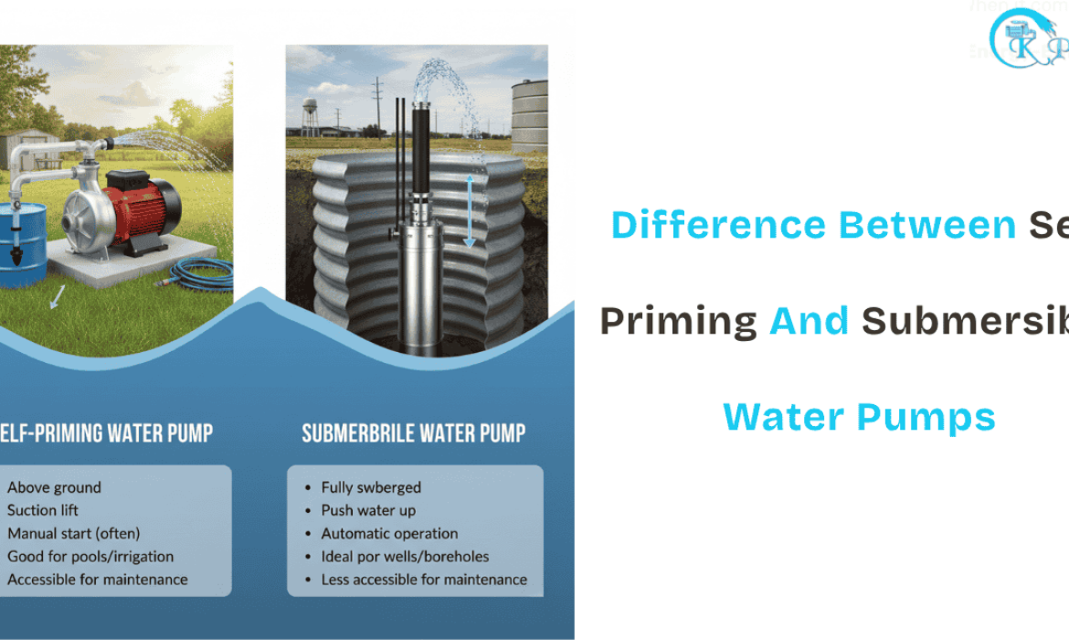 Difference Between Self Priming and Submersible Water Pumps - Ck pump
